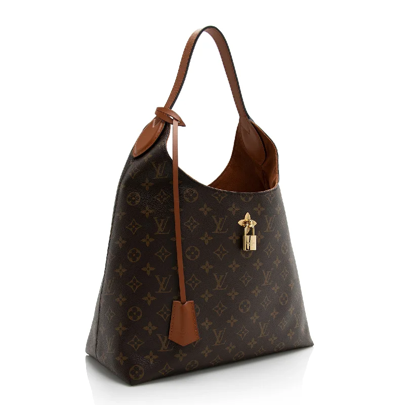 Ladies Louis Vuitton Capucines bags with gold - toned hardwareLouis Vuitton Monogram Canvas Flower Hobo (SHF-22168)