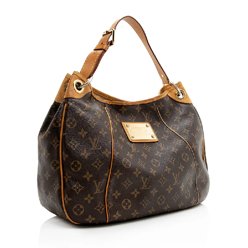 Ladies Louis Vuitton Capucines bags with a detachable shoulder strapLouis Vuitton Monogram Canvas Galliera PM Shoulder Bag (SHF-20289)