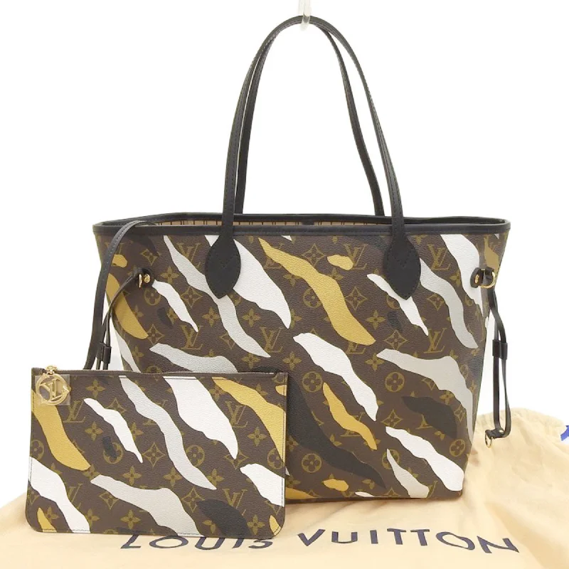 Ladies Louis Vuitton handbags with a detachable coin purse insideLouis Vuitton Monogram Camouflage Neverfull MM Tote Bag LOL Collaboration Limited M45201