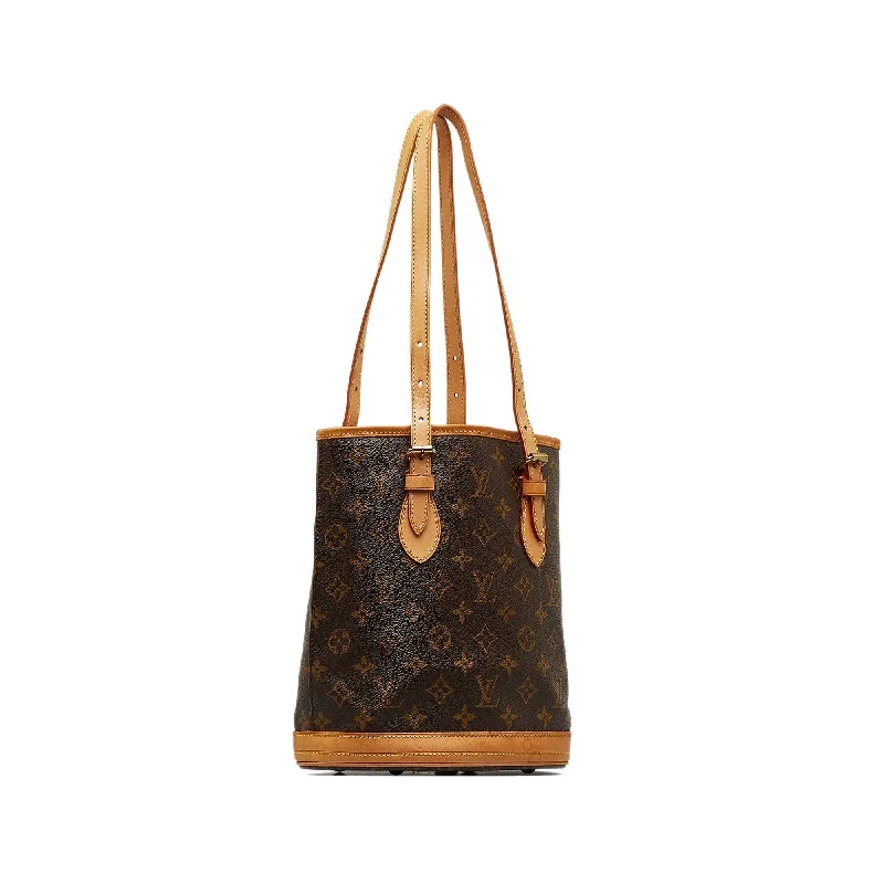 Louis Vuitton Twist bags with the iconic LV - turnlock closureLOUIS VUITTON Monogram Bucket PM Bucket Bag