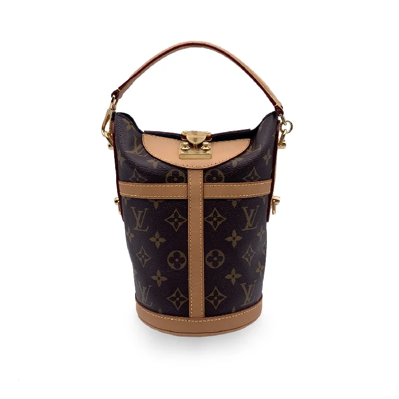 Ladies Louis Vuitton shoulder bags with a magnetic - closure flap for easeLOUIS VUITTON Monogram Canvas Duffle Bag Shoulder Bag