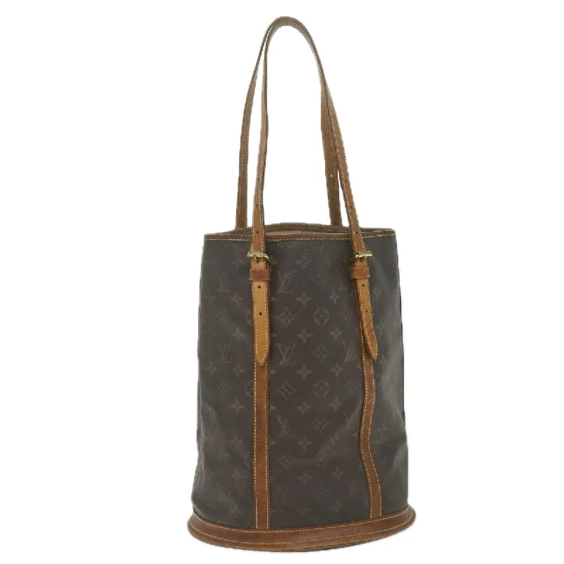 Louis Vuitton Speedy bags in monogram canvas for a classic lookLOUIS VUITTON Monogram Bucket GM Shoulder Bag M42236 LV Auth 58302