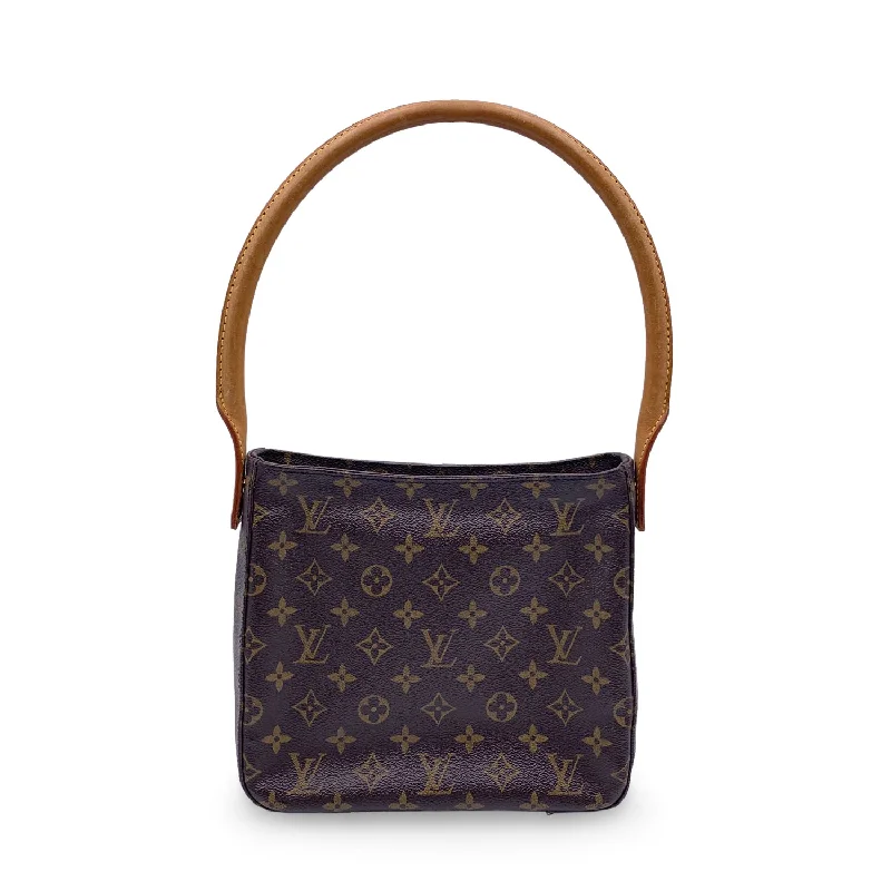 Ladies Louis Vuitton shoulder bags with a single - handle silhouetteLOUIS VUITTON Monogram Canvas Looping Mm Shoulder Bag M51146