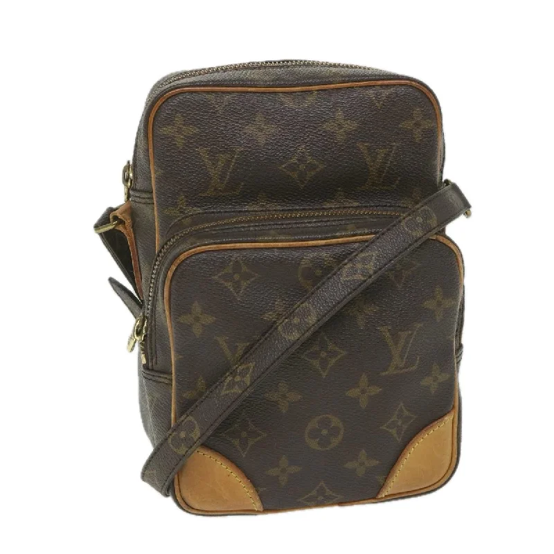 Louis Vuitton handbags with a patent - leather finish for a shiny lookLOUIS VUITTON Monogram Amazon Shoulder Bag M45236 LV Auth ep2283