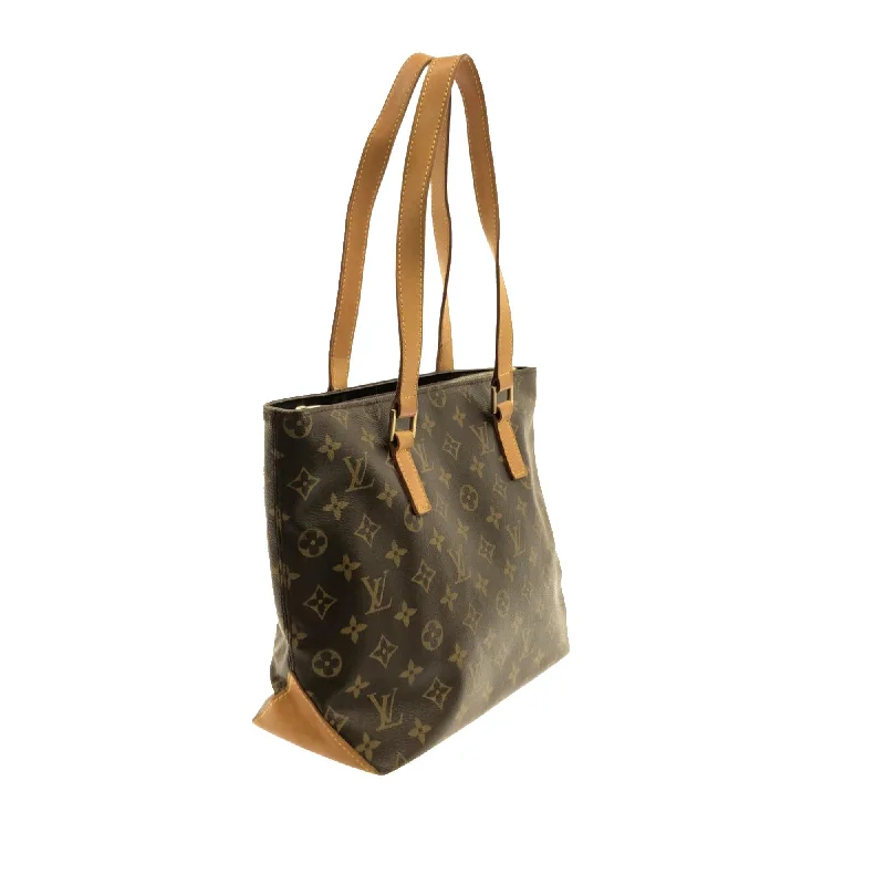 Louis Vuitton handbags with a back - zip pocket for storing valuablesLouis Vuitton Monogram Cabas Piano (SHG-37528)