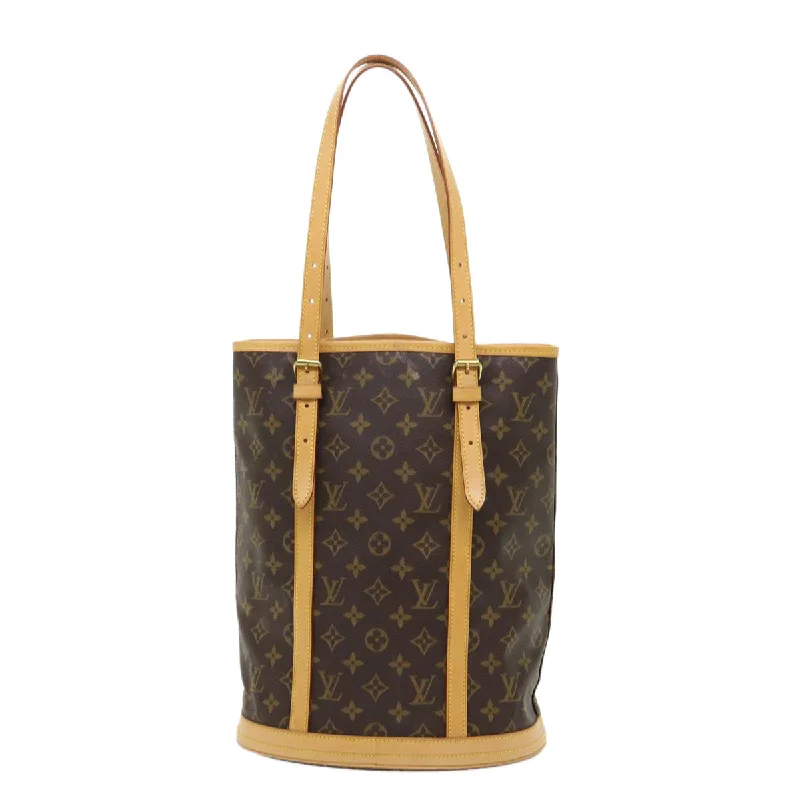 Ladies Louis Vuitton Petite Malle bags with a star - shaped charm for cutenessLOUIS VUITTON Monogram Bucket GM Shoulder Bag M42236 LV Auth 46560