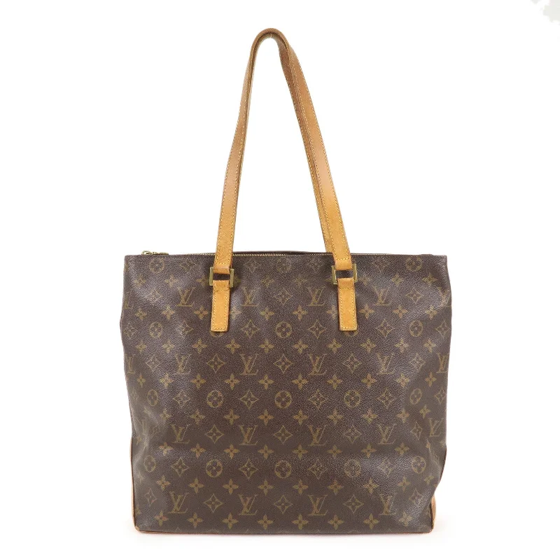 Louis Vuitton bags with a front - zip pocket for small items like keysLouis Vuitton Monogram Cabas Mezzo Tote Shoulder Bag M51151