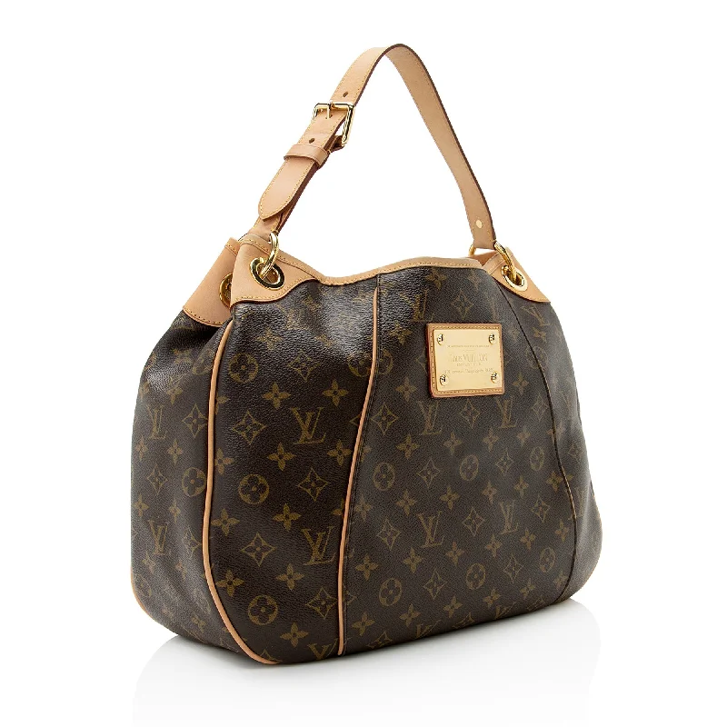 Ladies Louis Vuitton shoulder bags with a magnetic - closure flap for easeLouis Vuitton Monogram Canvas Galliera PM Shoulder Bag (SHF-22719)