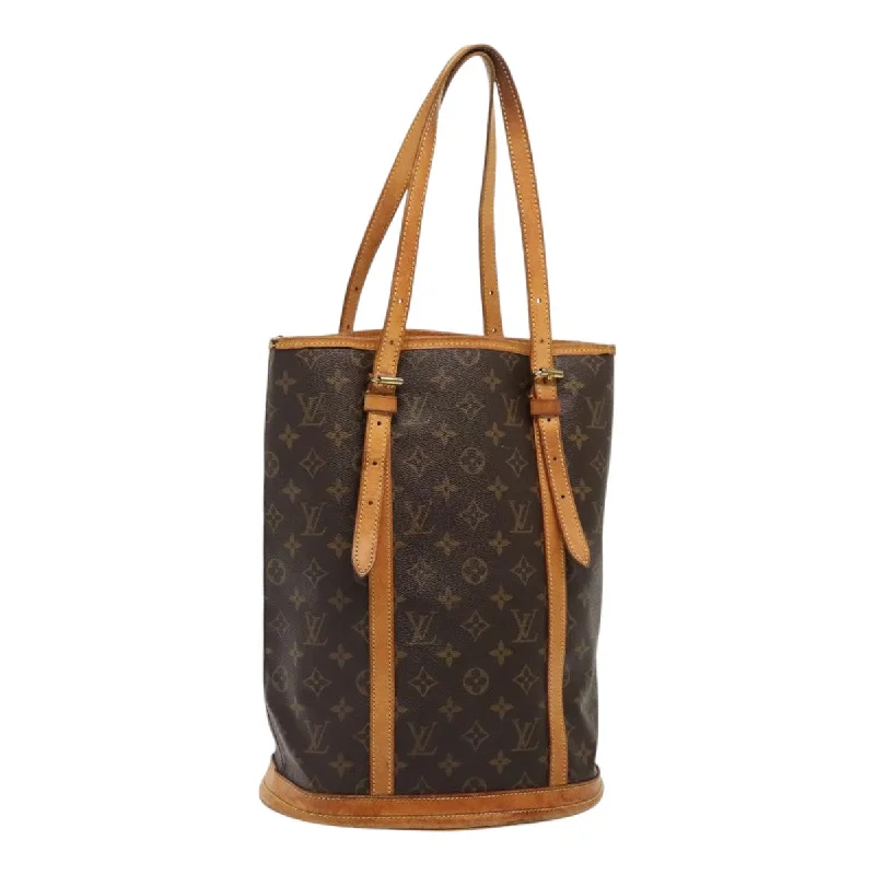 Louis Vuitton handbags with a back - zip pocket for storing valuablesLOUIS VUITTON Monogram Bucket GM Shoulder Bag M42236 LV Auth ki4816