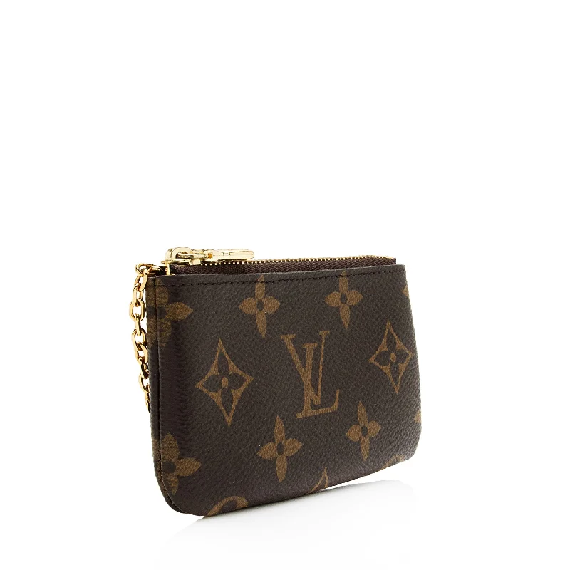 Louis Vuitton Alma bags with a leather - wrapped handle for a luxurious feelLouis Vuitton Monogram Canvas Key Pouch (SHF-RVtDnS)