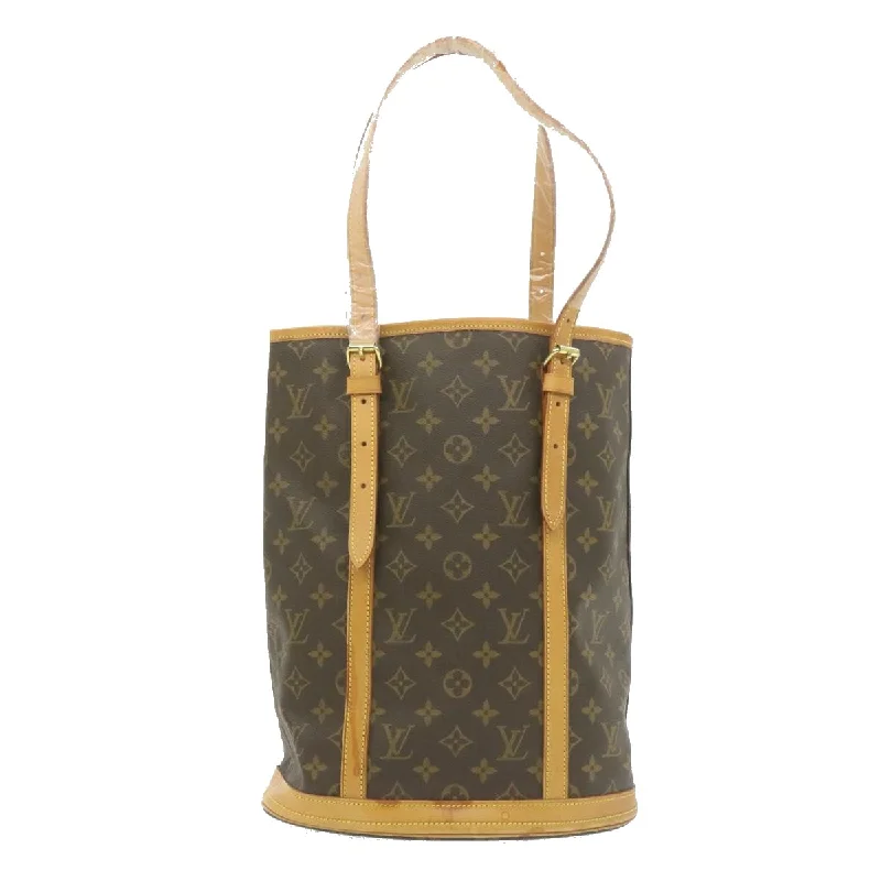 Ladies Louis Vuitton handbags with a detachable coin purse insideLOUIS VUITTON Monogram Bucket GM Shoulder Bag M42236 LV Auth am591g