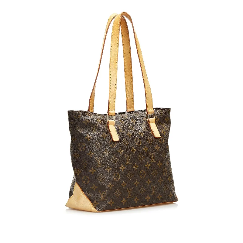 Louis Vuitton backpacks with a padded laptop compartment for travelLouis Vuitton Monogram Cabas Piano (SHG-37023)