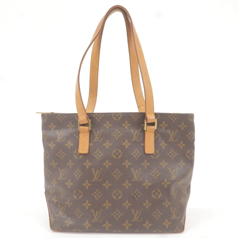 Louis Vuitton bags with a front - zip pocket for small items like keysLouis Vuitton Monogram Cabas Piano Tote Bag M51148