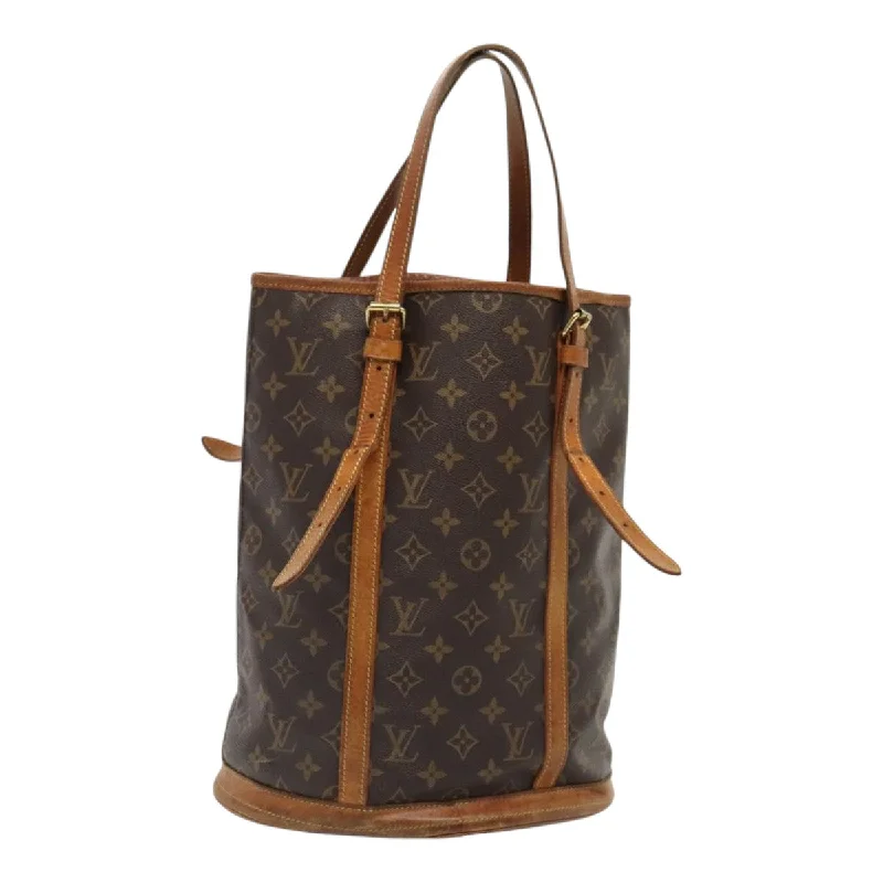 Louis Vuitton bags with a magnetic snap closure for easy accessLOUIS VUITTON Monogram Bucket GM Shoulder Bag M42236 LV Auth ki4814