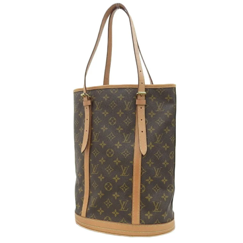 Louis Vuitton tote bags with a water - resistant coating for outdoor useLOUIS VUITTON Monogram Bucket GM Type Bag Tote M42236