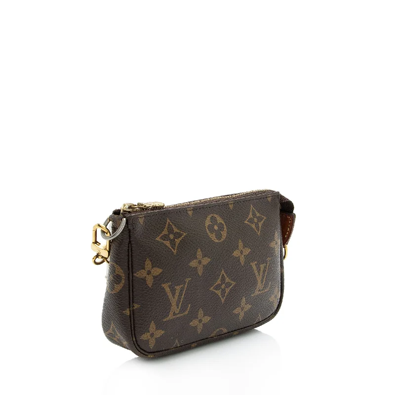 Louis Vuitton Alma bags with a monogram - embossed leather surfaceLouis Vuitton Monogram Canvas Mini Pochette Accessoires - FINAL SALE (SHF-IQRtfM)