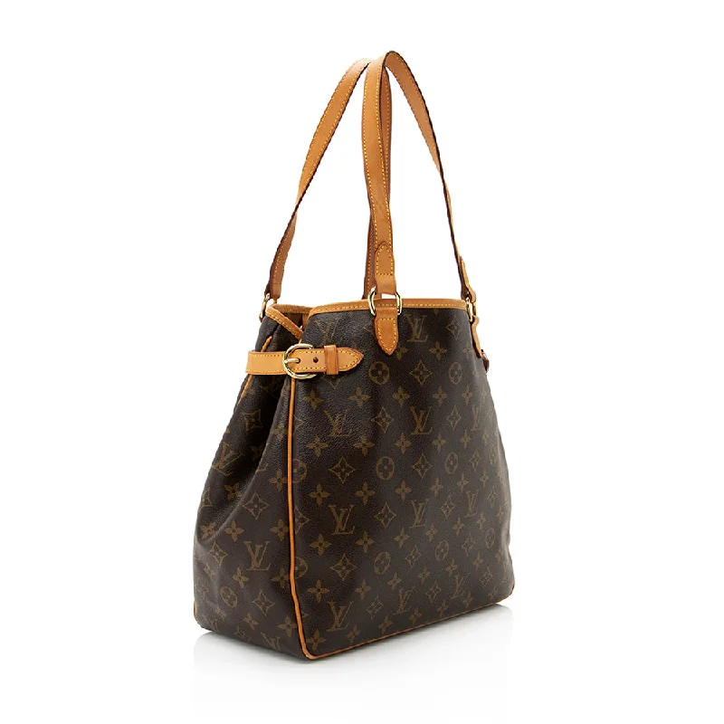 Louis Vuitton Twist bags with a contrast - colored interior for visual interestLouis Vuitton Monogram Canvas Batignolles Vertical Tote (SHF-21113)