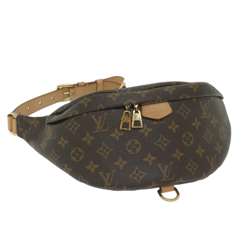 Ladies Louis Vuitton shoulder bags with a single - handle silhouetteLOUIS VUITTON Monogram Bum Bag Shoulder Bag M43644 LV Auth 59364A