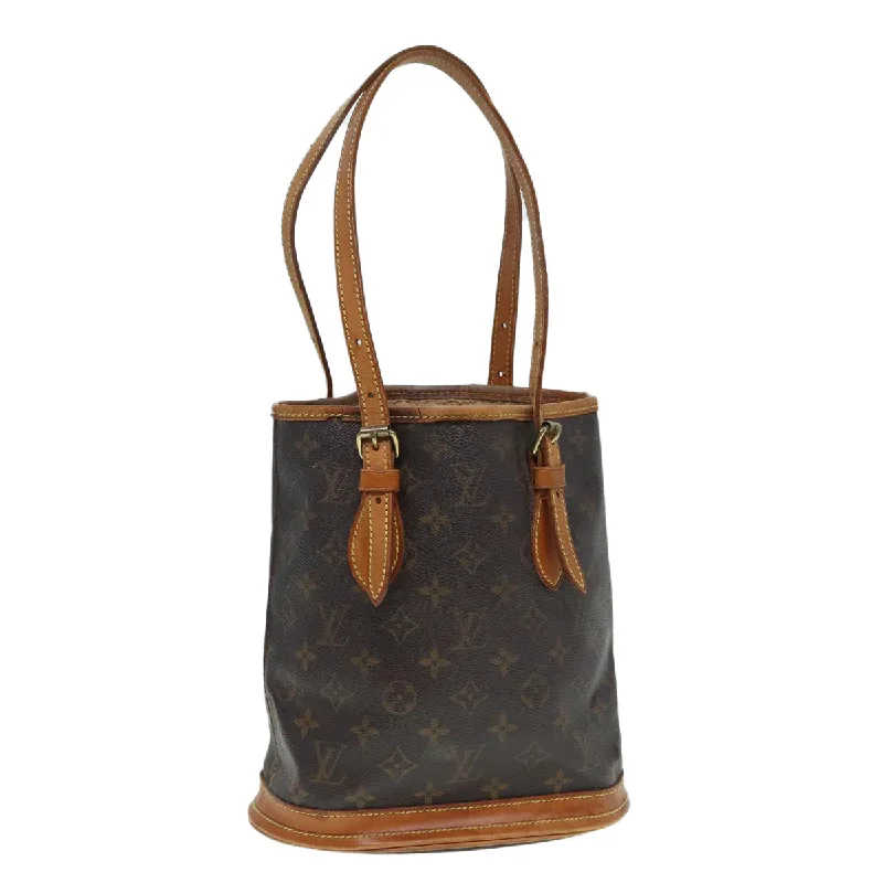 Louis Vuitton Twist bags with a crystal - embellished LV - turnlockLOUIS VUITTON Monogram Bucket PM Shoulder Bag M42238 LV Auth 86603