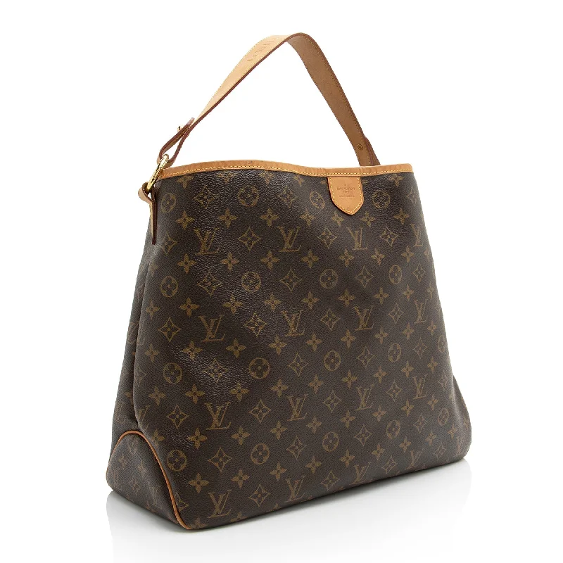 Louis Vuitton backpacks with a multi - pocket organization for functionalityLouis Vuitton Monogram Canvas Delightful MM Shoulder Bag (SHF-23428)