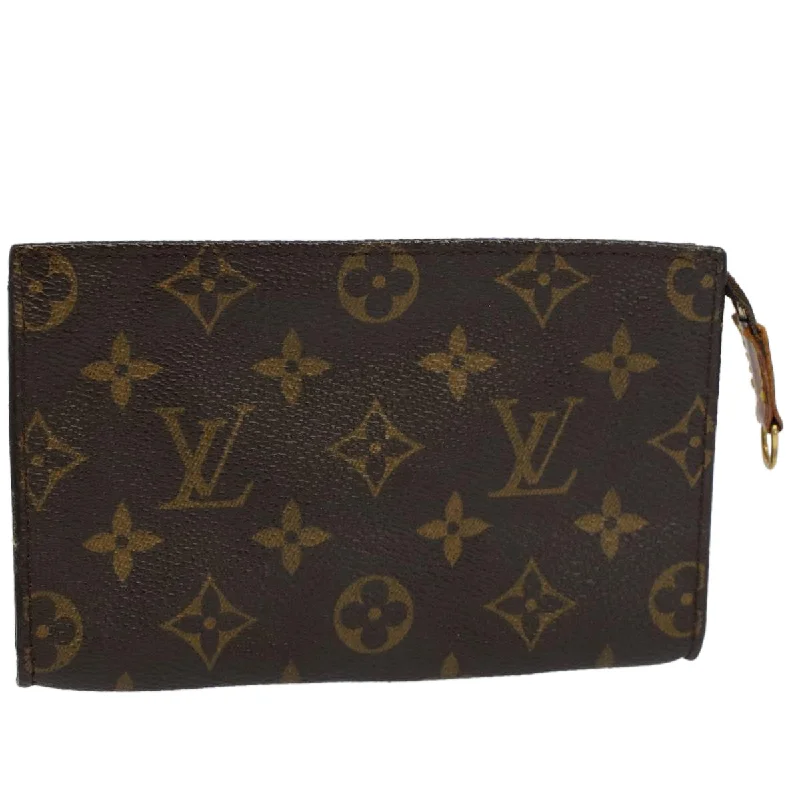 Ladies Louis Vuitton shoulder bags with a single - handle silhouetteLOUIS VUITTON Monogram Bucket PM Accessory Pouch LV Auth bs9189