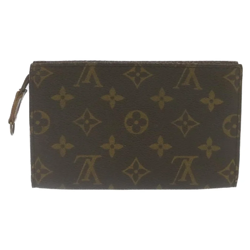 Louis Vuitton tote bags with a printed LV logo on the front for brand visibilityLOUIS VUITTON Monogram Bucket PM Accessory Pouch LV Auth ac577