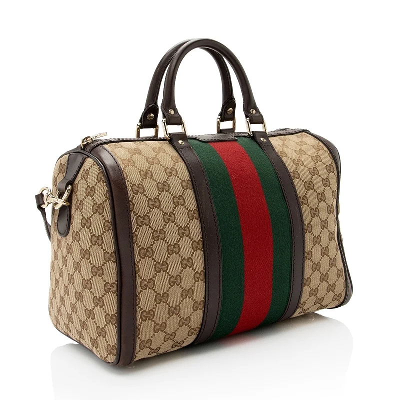 Gucci handbags for women with a beaded trimGucci GG Canvas Vintage Web Joy Medium Boston Bag (vJvGW4)