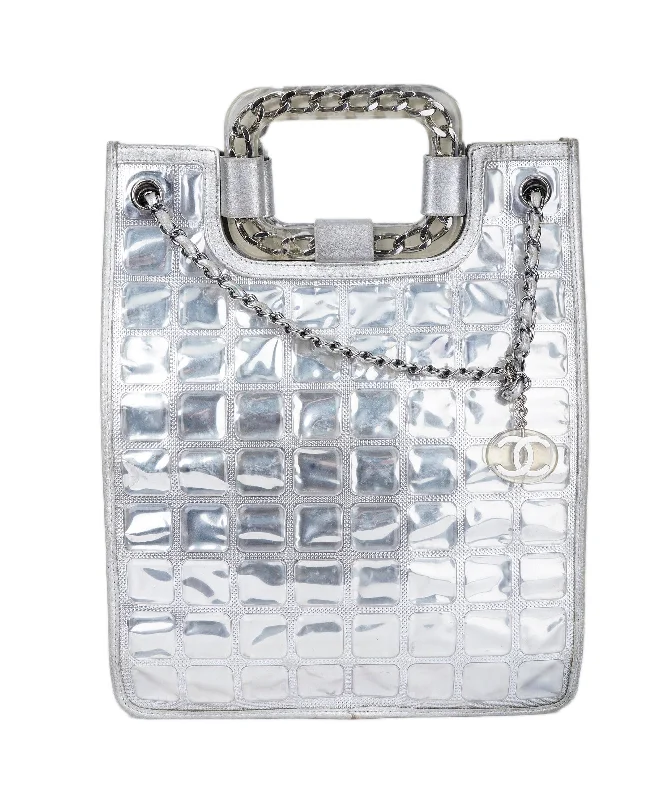 Chanel Lightweight Handbag for Daily ErrandsChanel Ice cube Silver Tote Bag  ALL0871