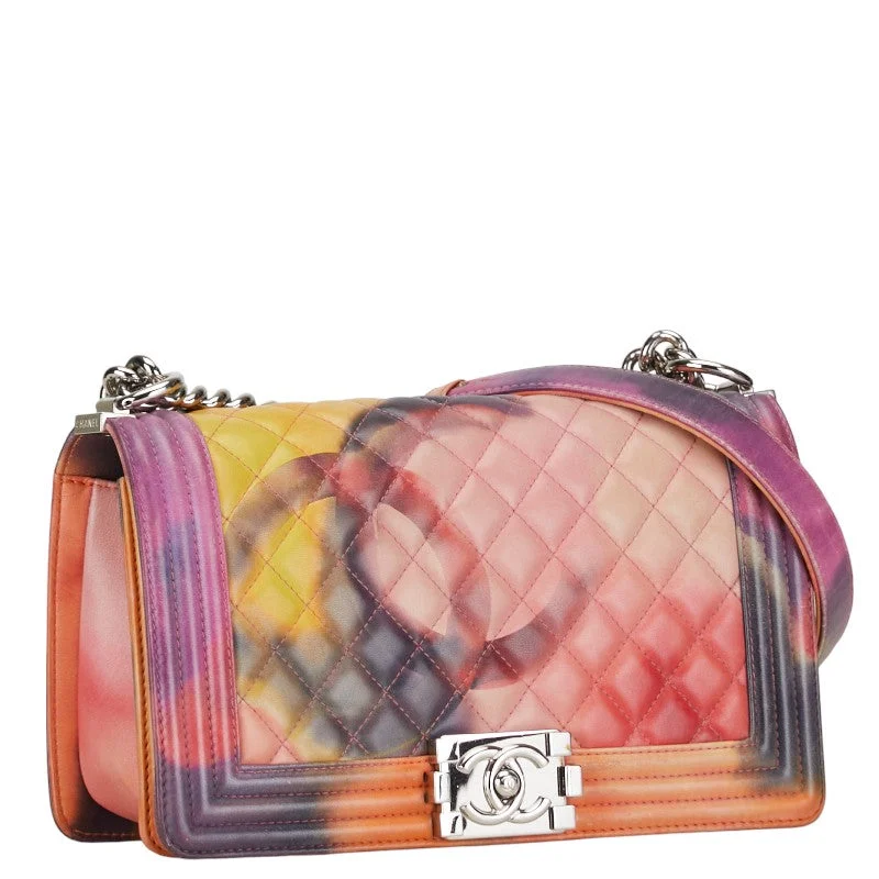 Chanel New Arrival Handbag with Gold HardwareChanel Graffiti Boy Chanel Coco Chain Shoulder Bag Multicolor Leather  CHANEL