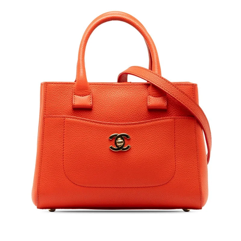 Chanel Classic Flap Bag for Evening PartyChanel Neo-Executive Mini Handbag Shoulder Bag 2WAY Orange Caviar S  CHANEL