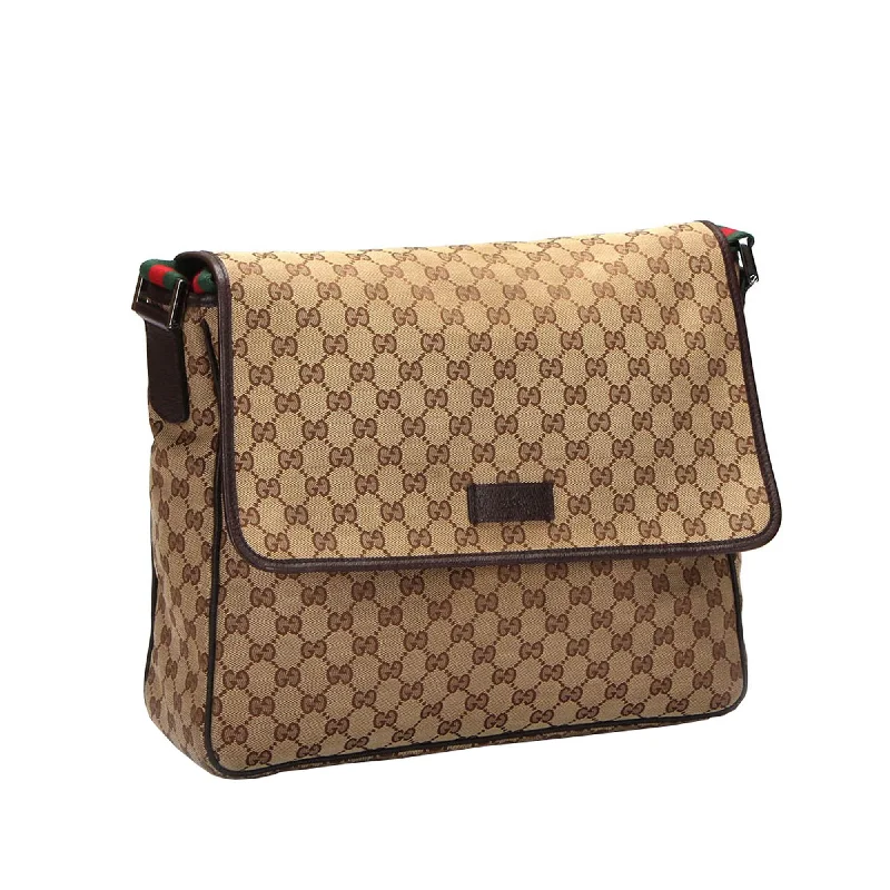 Small - sized Women Gucci shoulder bags for evening outingsGucci GG Web Canvas Crossbody Bag (28159)