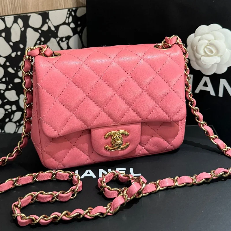 Chanel Classic Flap Bag for Evening PartyChanel Mini Square Flap Bag Microchip #10751