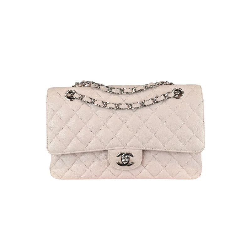 Chanel Vintage Inspired Handbag for Retro LoversDouble Flap Medium Caviar Quilted Light Pink SHW