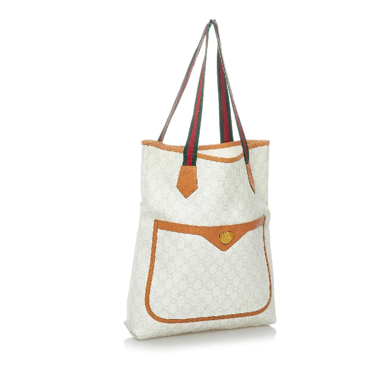 Small - sized Women Gucci shoulder bags for evening outingsGucci GG Supreme Web Tote Bag (30198)