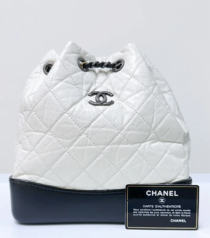 Chanel Limited Edition Handbag for CollectorsCHANEL Gabrielle Small Backpack White