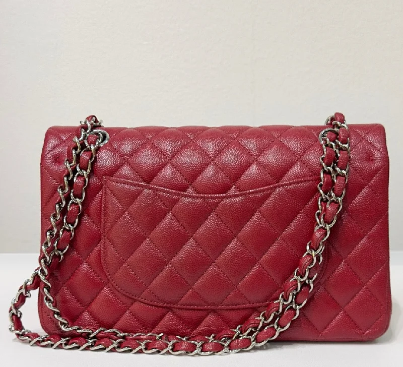 Chanel Colorful Handbag for Spring OutfitsChanel Medium Caviar Double Flap Red Bag SHW 17B