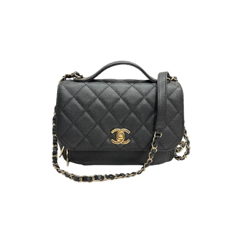 Chanel Designer Handbag with Unique DesignBusiness Affinity Flap Caviar Quilted Black GHW