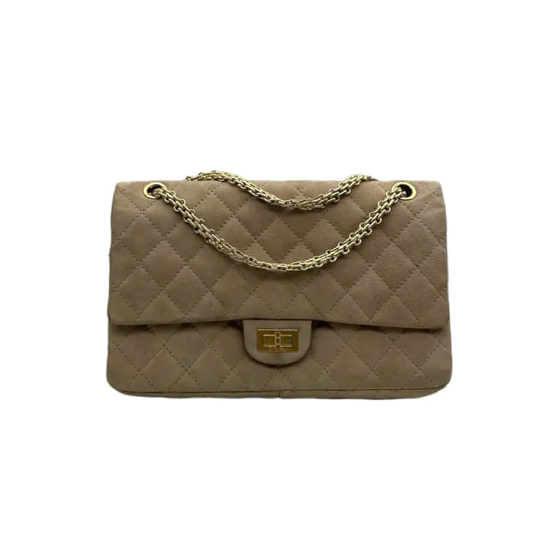 Chanel Limited Edition Handbag for Collectors2.55 Reissue 226 Flap Suede Calfskin Beige GHW