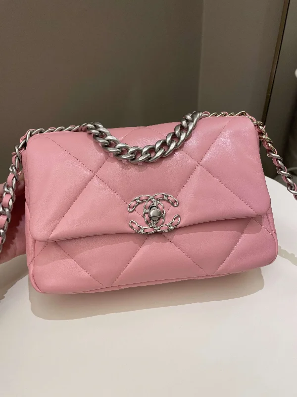 Chanel Chain Strap Handbag for Everyday UseChanel 19 Flap Bag Pink Lambskin