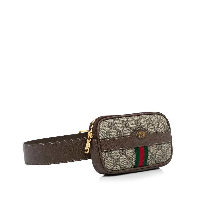 Gucci handbags for women with a patent - leather finishGucci GG Supreme Web Ophidia Belt Bag (FiV3O2)