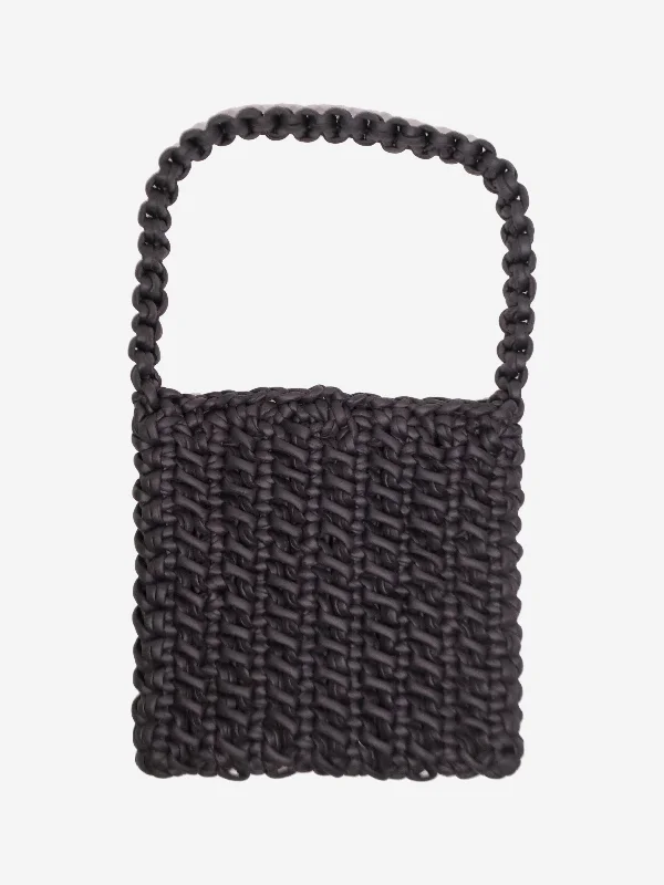 Chanel Luxury Handbag for High - End EventsBlack padded woven tote bag