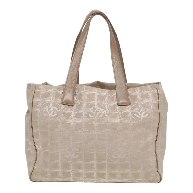 Chanel New Arrival Handbag with Gold HardwareCHANEL New Travel Line Tote Bag Nylon Beige Gold CC  ti1912