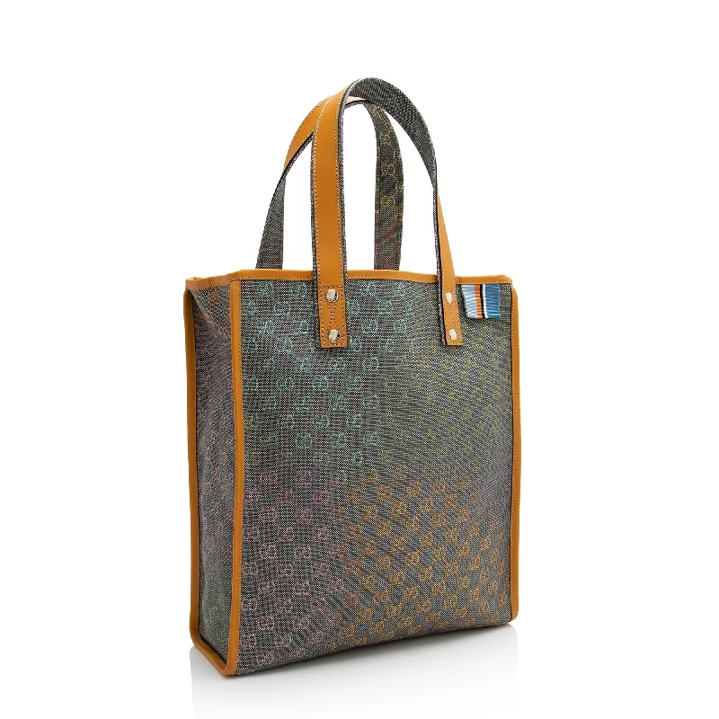 Women Gucci bags with a detachable mirror insideGucci GG Supreme Web Loop N/S Shopping Tote (22399)