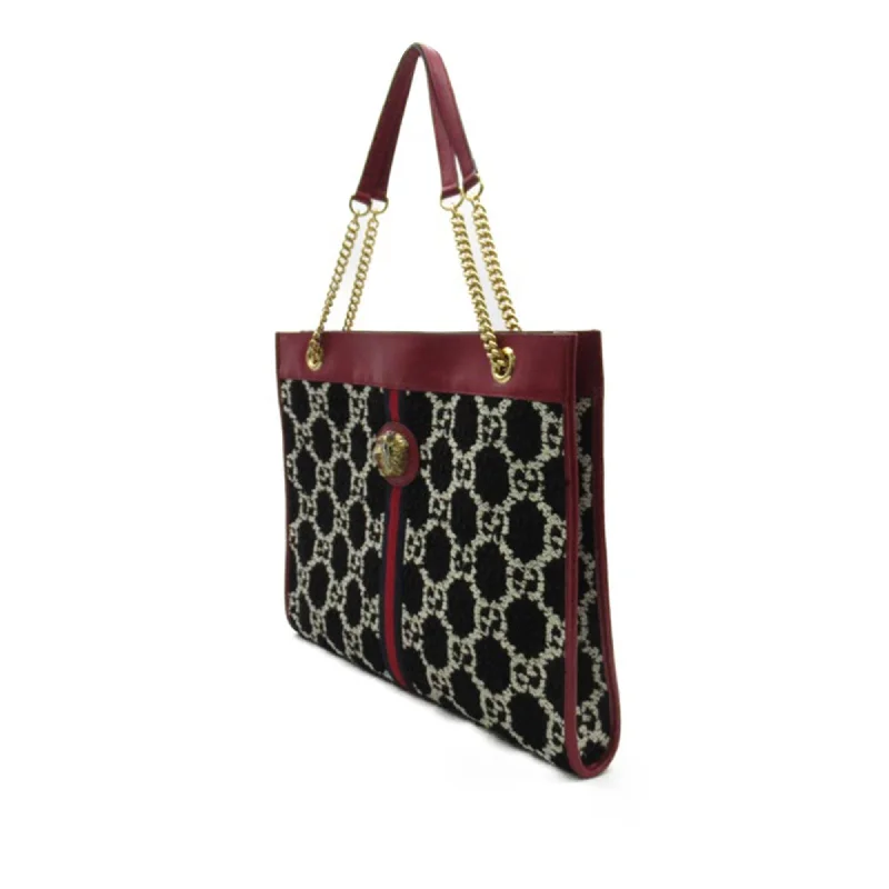 Gucci tote bags for women with a water - resistant coatingGucci GG Tweed Rajah Web Tote (VUGhyI)