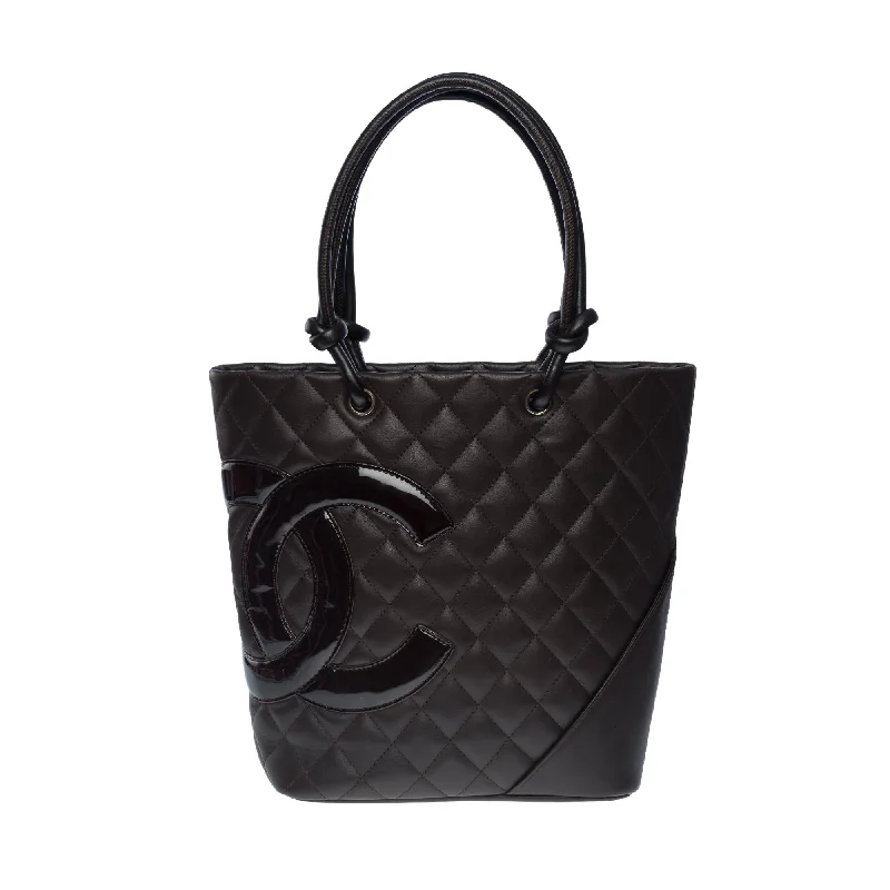 Chanel Classic Flap Bag for Evening PartyCHANEL Gorgeous Cambon Tote bag in brown quilted lambskin leather, SHW