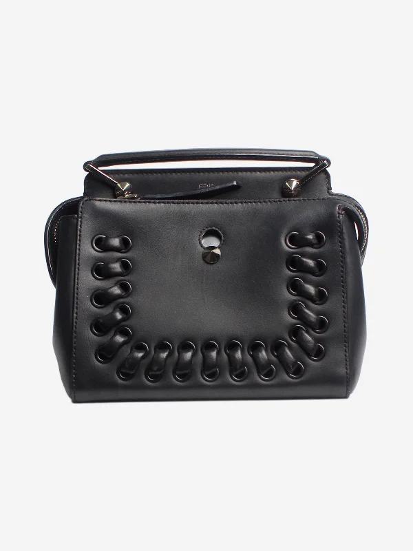 Chanel Designer Handbag with Unique DesignBlack Whipstitch bag