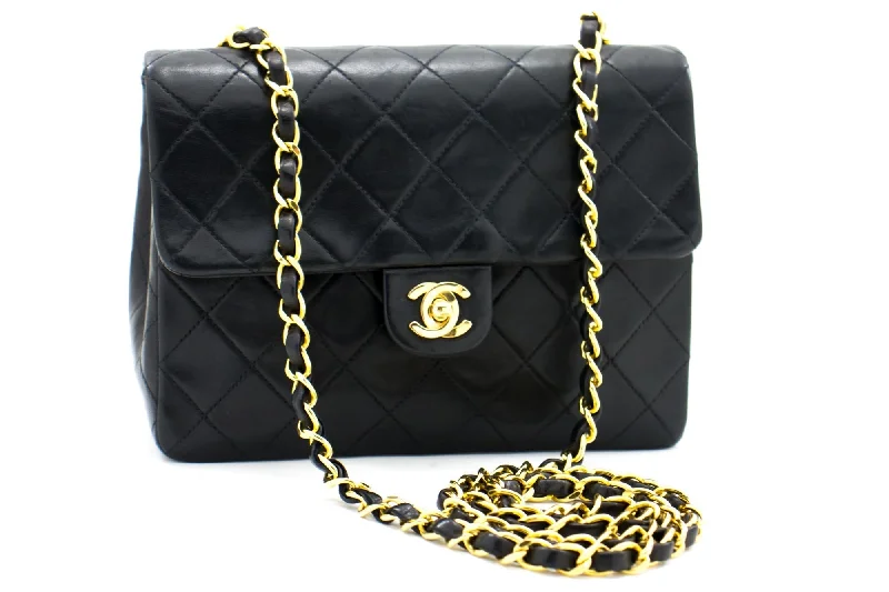 Chanel Luxury Handbag for High - End EventsCHANEL Mini Square Small Chain Shoulder Bag Crossbody Black Quilt