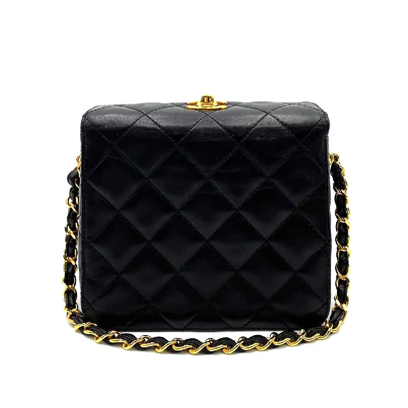 Chanel Designer Handbag with Unique DesignChanel Vintage Top Turnlock Mini Black Lambskin GHW #4 90226795