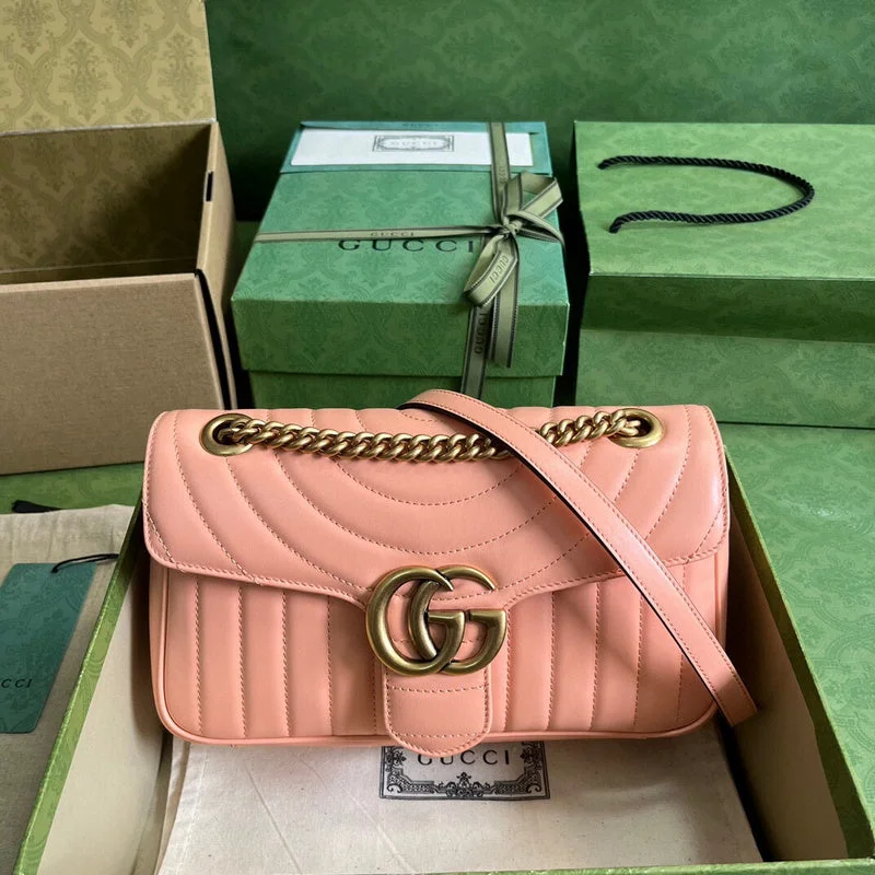 Gucci Marmont bags for women with a snakeskin - effect panelBC - GUCCI BAGS - 671