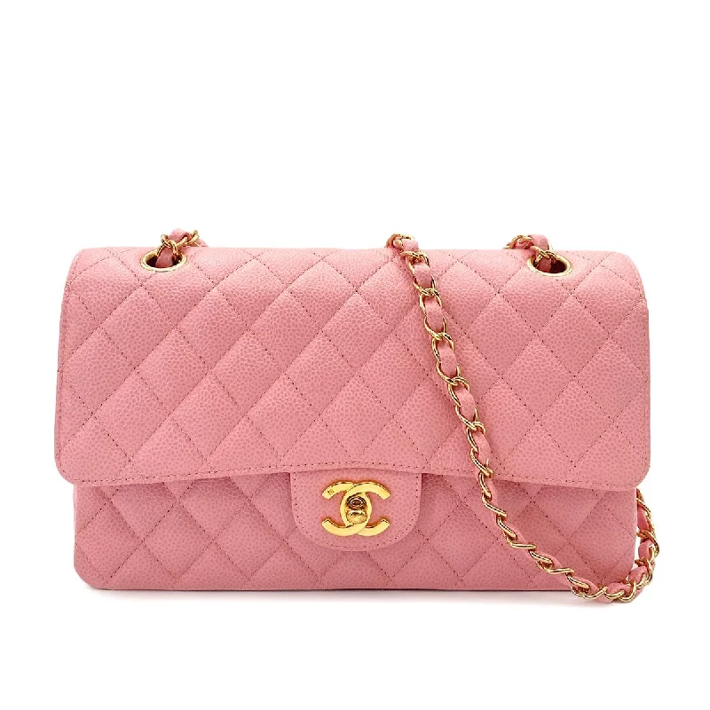 Chanel Classic Flap Bag for Evening PartyChanel Vintage Classic Flap Medium Pink Caviar GHW #9 90243301